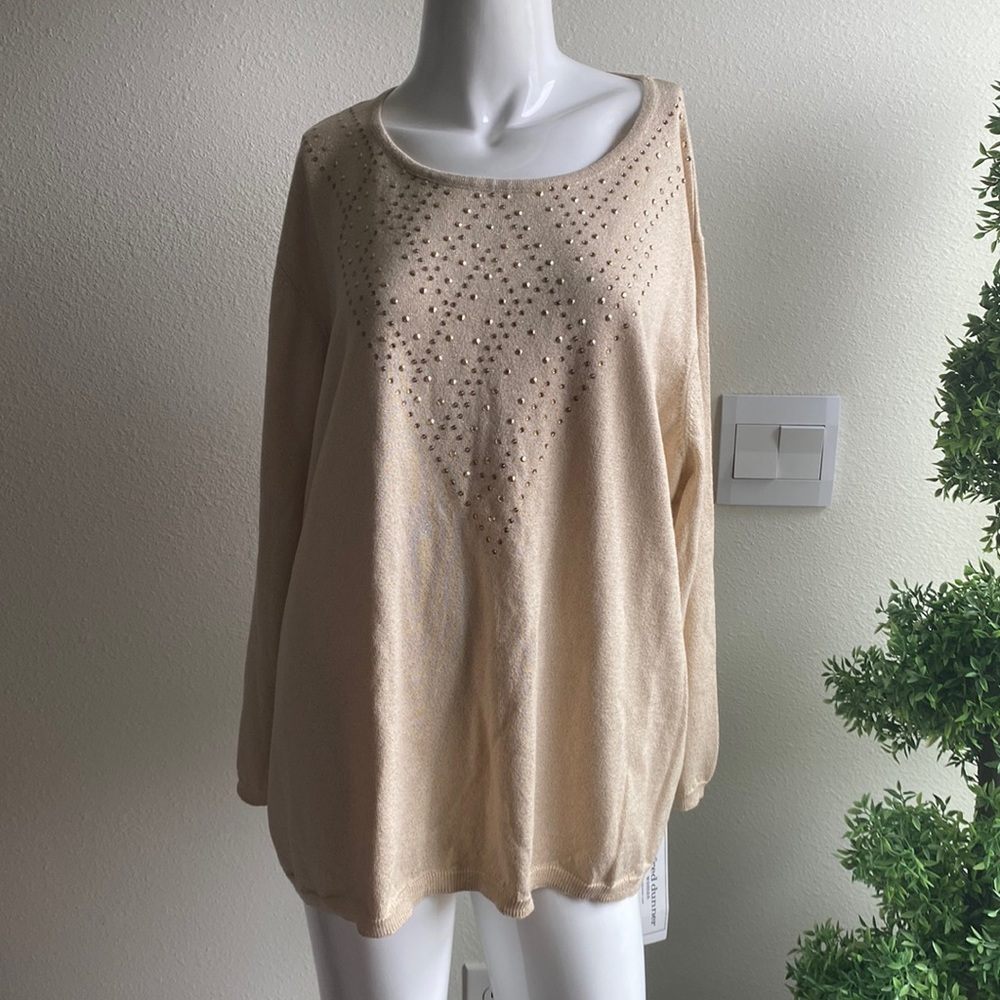 ALFRED DUNNER WOMAN SWEATER TOP SIZE 3X MSRP $62.00 NWT